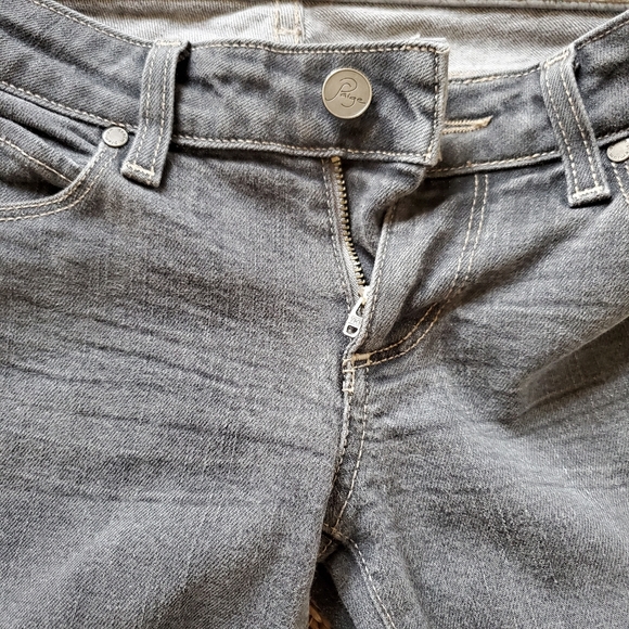 Paige Blue Heights Gray Skinny Jeans - Picture 4 of 10